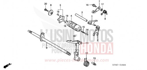 BARILLET DE SELECTION ANF1255 de 2005